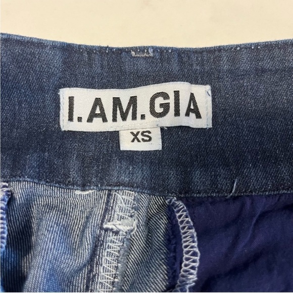 I. AM. GIA. Ace High Waist Denim Cargo Pants - Picture 5 of 7